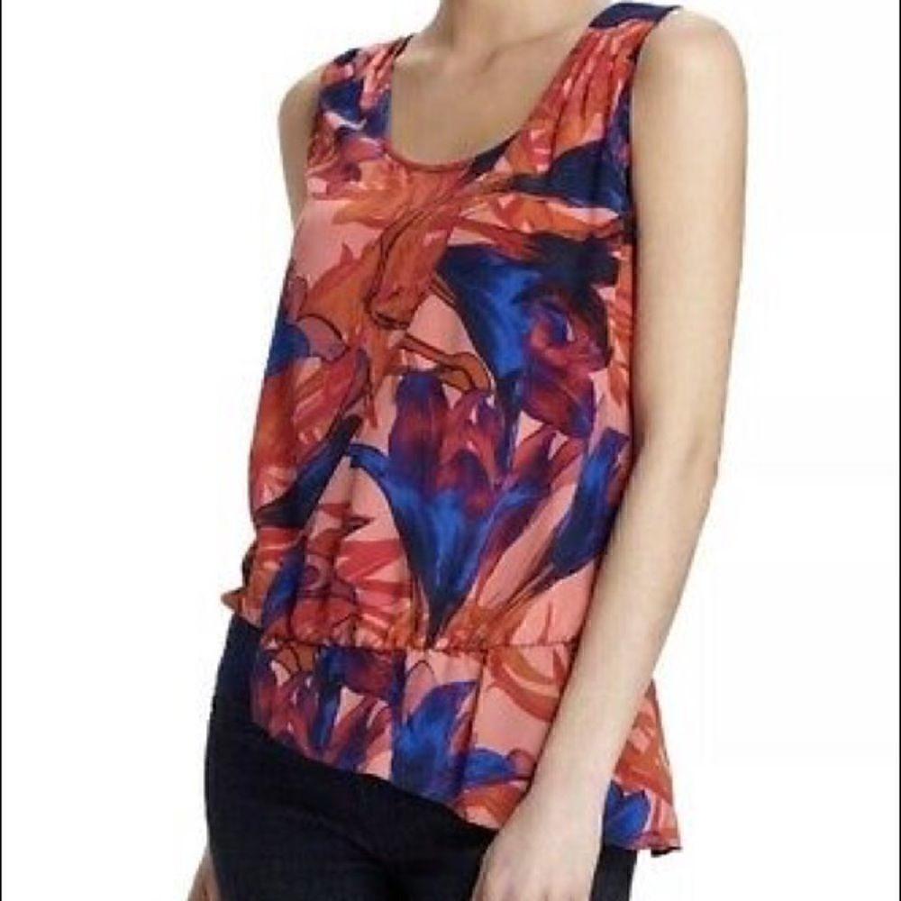 Leifsdottir Anthropologie Malva Floral print top